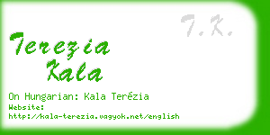 terezia kala business card